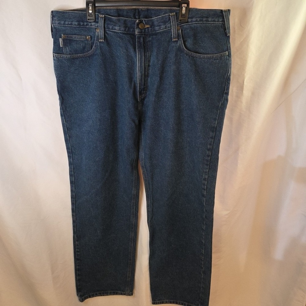 Carhartt Jeans 44x32 Denim Relaxed Fit‎ Mens Work Casual Actual 44x31